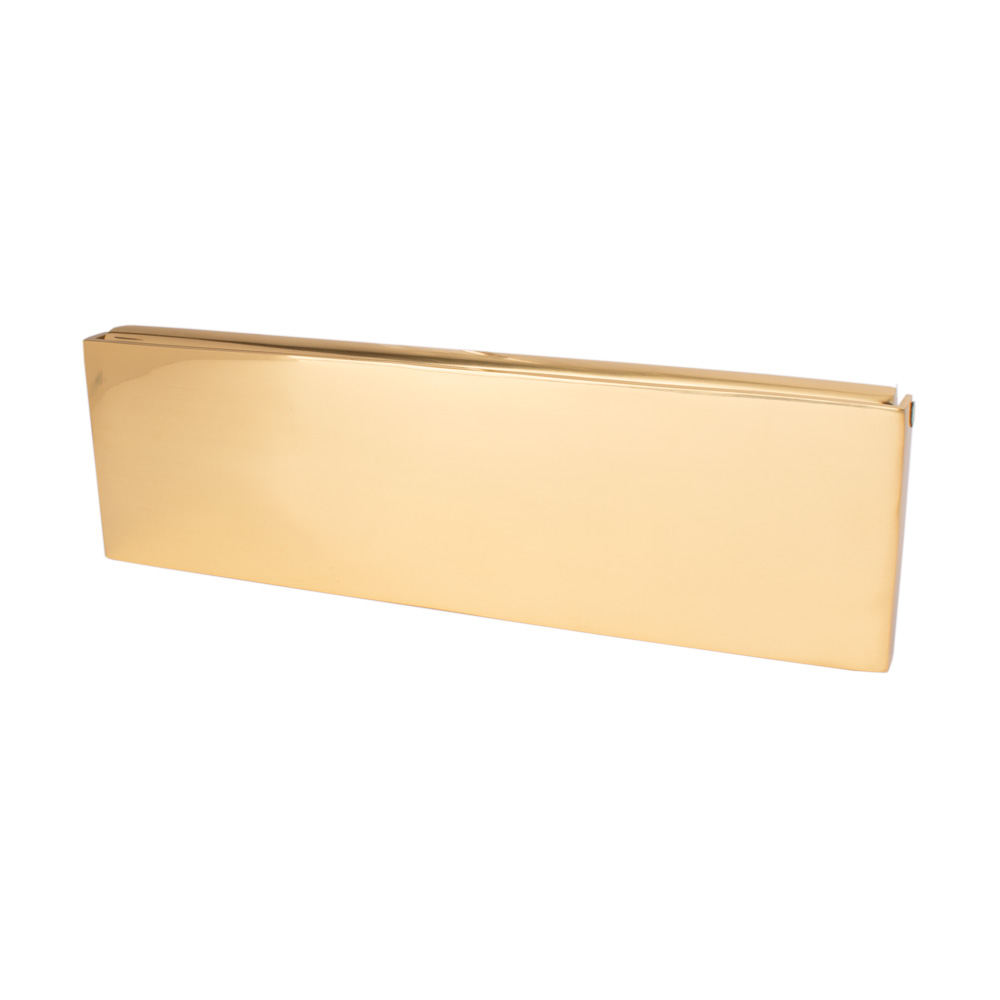 Dart Cast Brass Letter Flap to suit a 12 x 4 Inch Letter Plate - Polished Brass